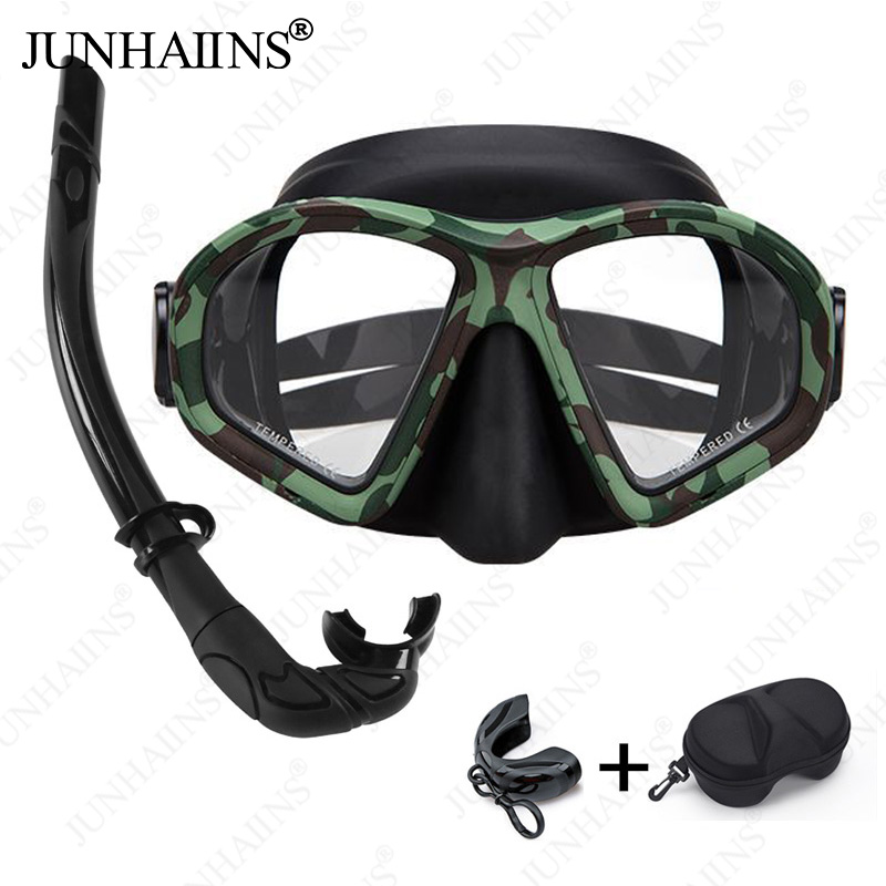 Snorkel Set - 【マルチカラー】プロフェッショナル低容量ダイビングマスク強化ガラスダイビングマスク大人用スキューバダイビングマスクダイビングゴーグル防水