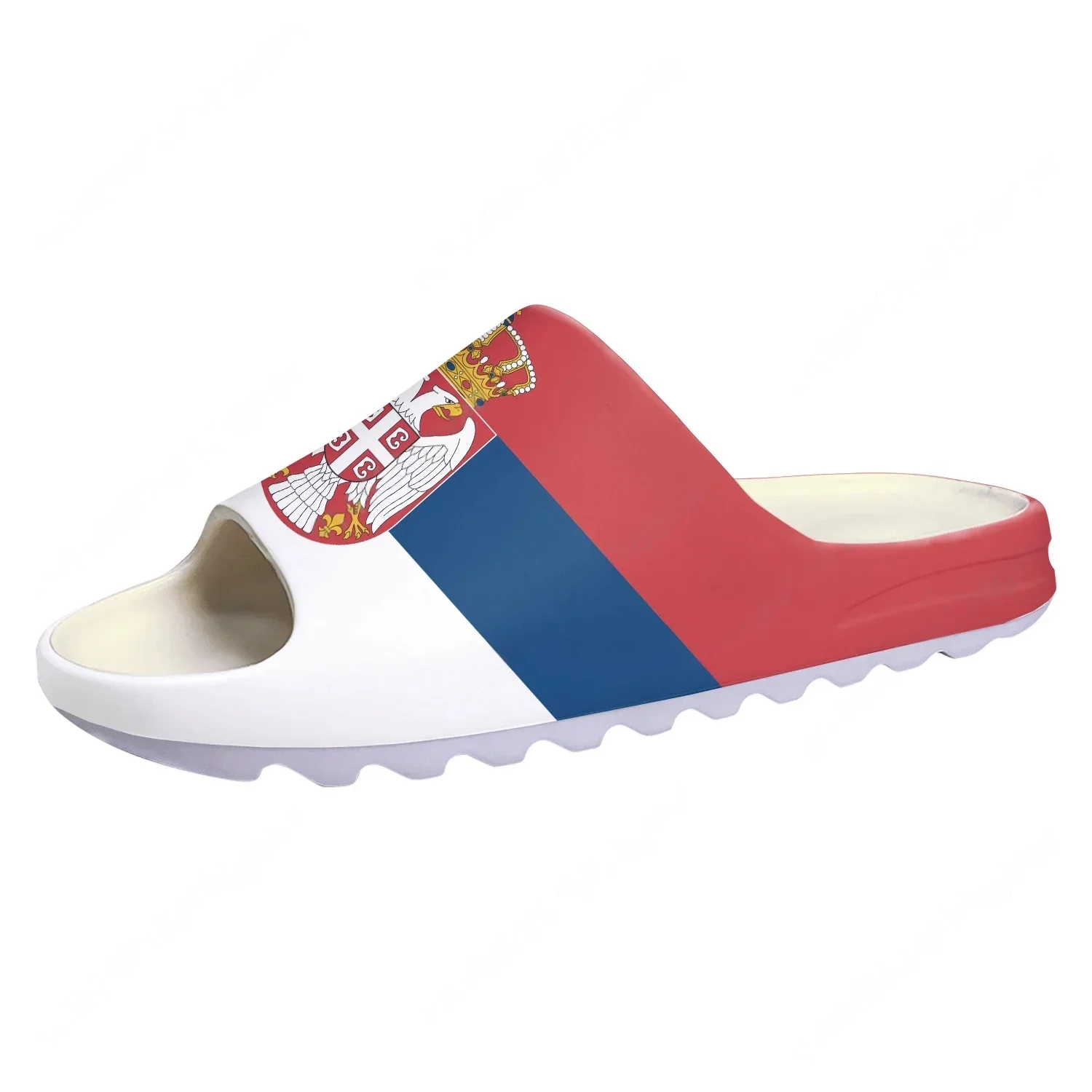 Water Shoes - セルビア国旗ソフトソールスリッパホームクロッグスステップオンウォーターシューズメンズレディースティーンエイジャーバスルームセルビアカスタマイズオンシャットサンダル