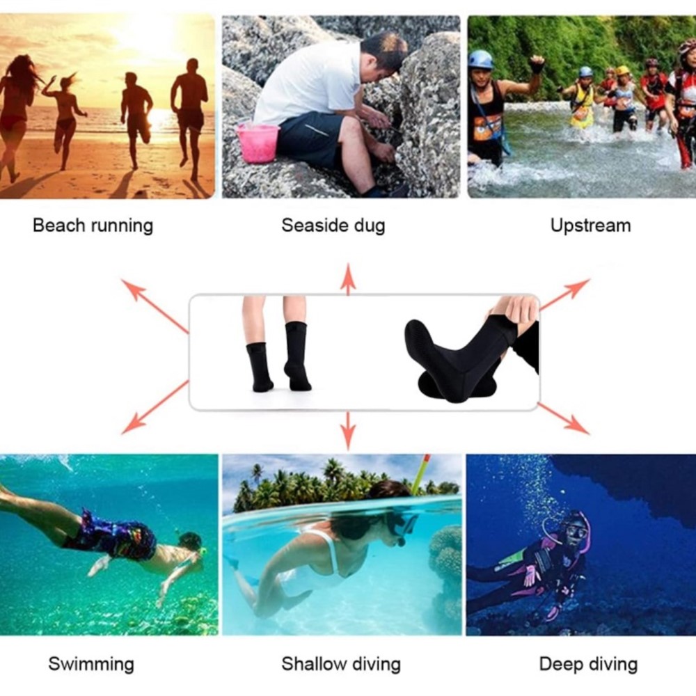 ネオプレン靴下 3 ミリメートル 5 ミリメートルウェットス - Flippers Swimming のレビューと価格
