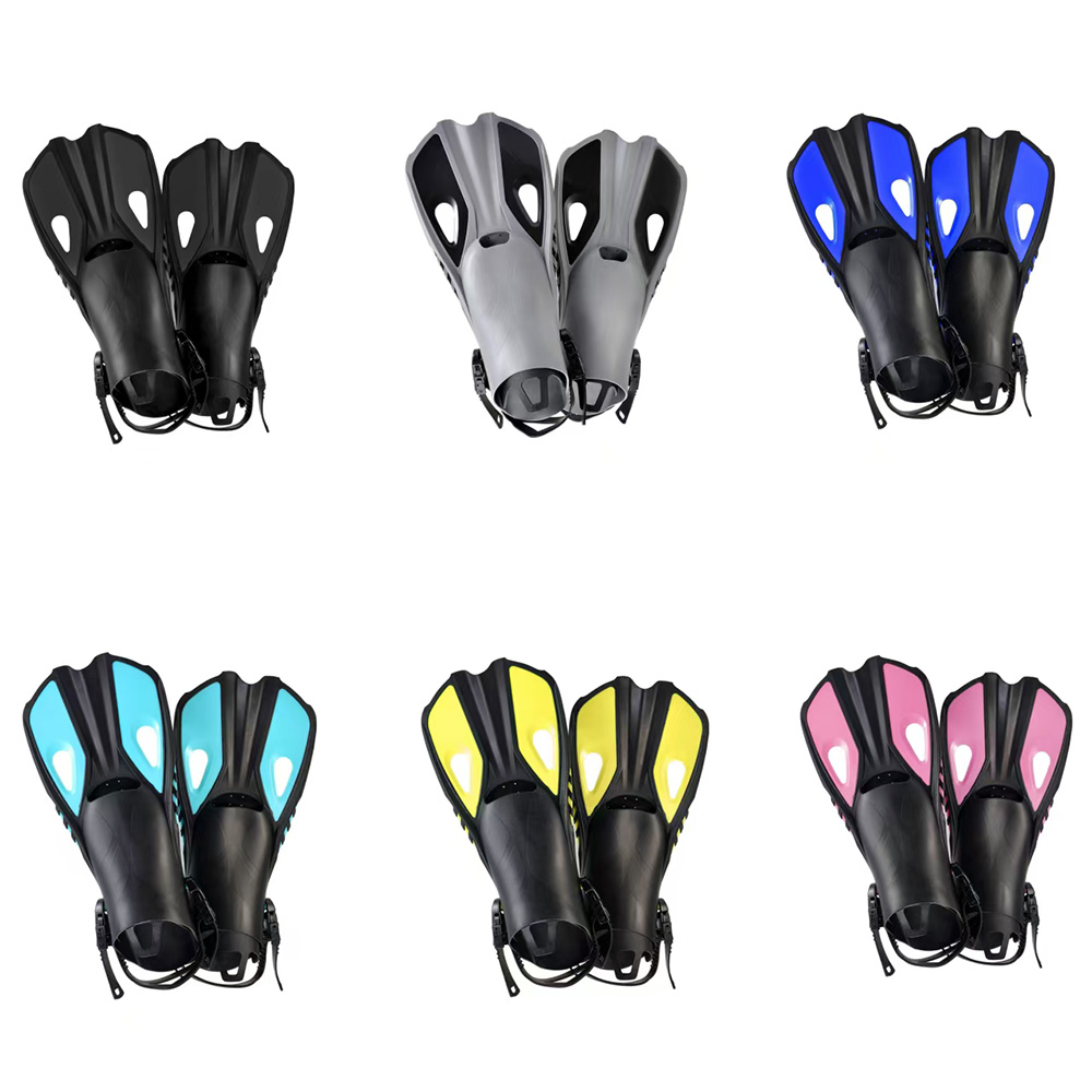 シュノーケルフィン - ショート、調節可能、オープンヒール  - Flippers Swimming のレビューと価格