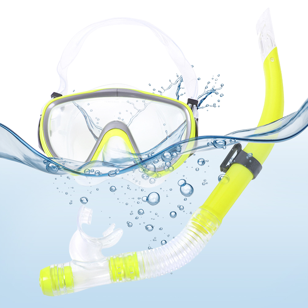 ダイビングマスク＆シュノーケルセット 調節可能なスキューバダ - Snorkel Set のレビューと価格