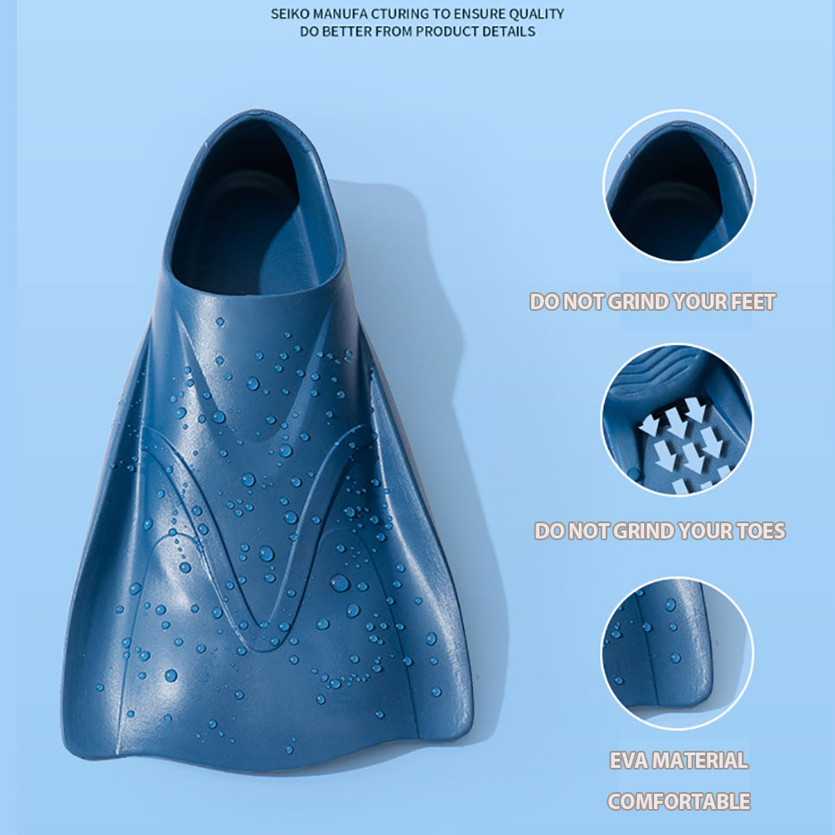 ショートカエルシューズ大人用シリコン水泳フィンプロフェッショ - Flippers Swimming のレビューと価格