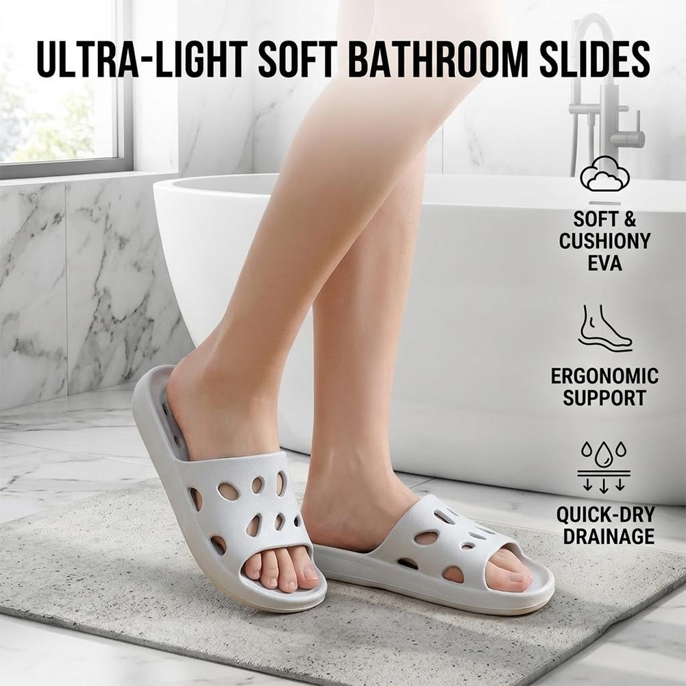 男性用EVAシャワースリッパ、滑り止め、速乾性、排水穴付き、 - Flippers Swimming のレビューと価格