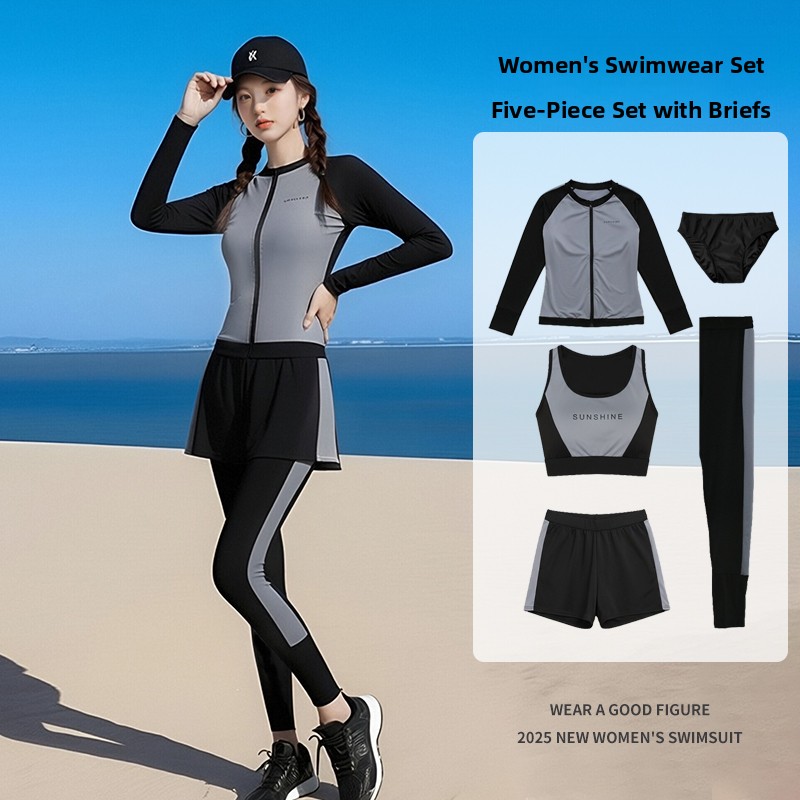 2025年冬用女性用長袖水着サーフィンシュノーケリング保守的 - Snorkel Set のレビューと価格