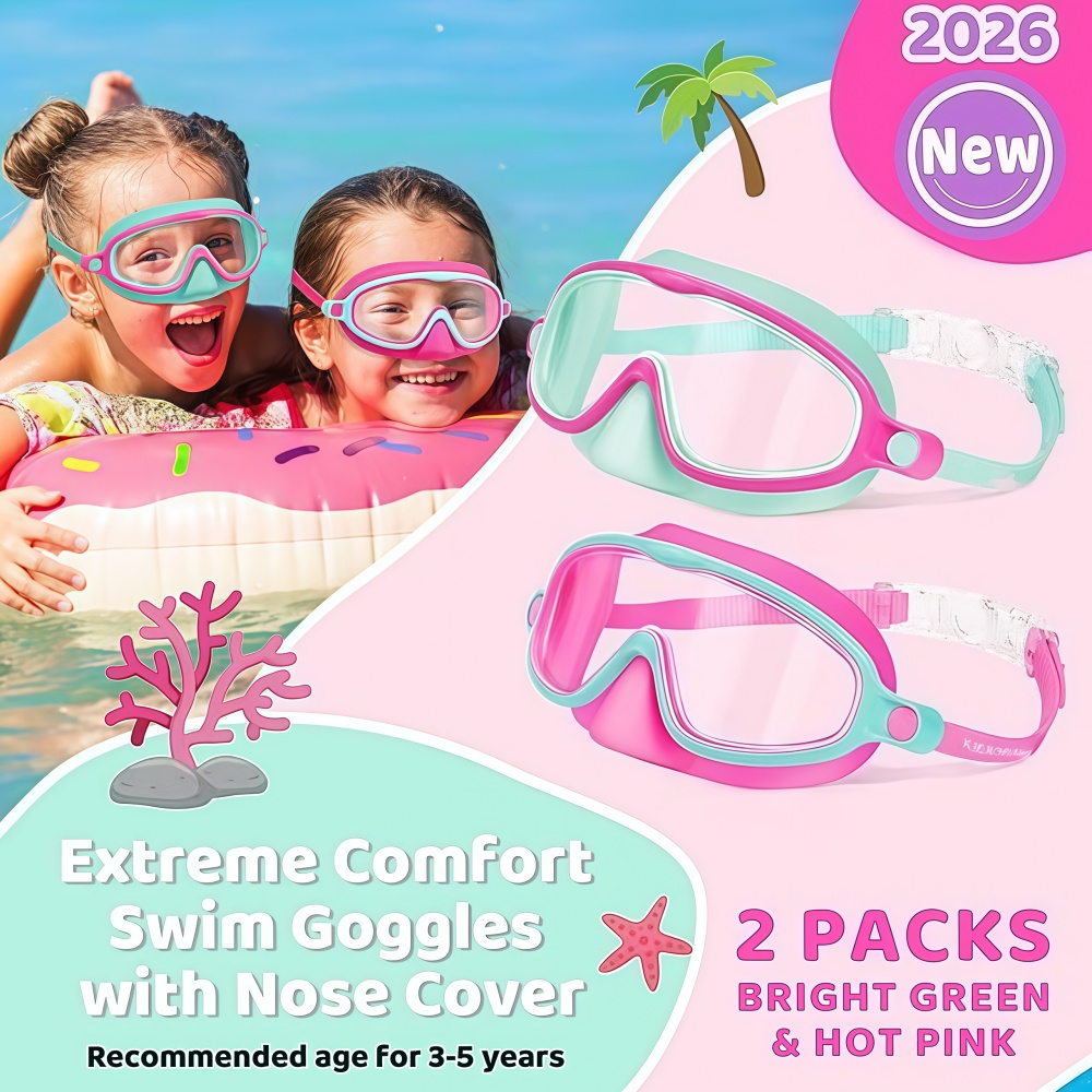 子供用スイムゴーグル ノーズカバー付き UV耐衝撃 広視野  - Diving Mask のレビューと価格