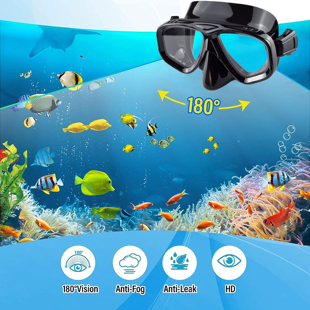 ドライシュノーケルダイビングマスクセット、プロのスキューバス - Snorkel Set のレビューと価格