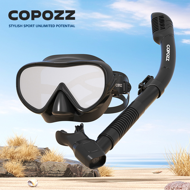 COPOZZ 新しいダイビングマスクフルビジョンマスク水中シ - Snorkel Set のレビューと価格