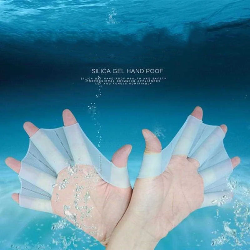 1 ペア手水かき手袋パッド足ひれ水泳トレーニングホット販売男 - Flippers Swimming のレビューと価格