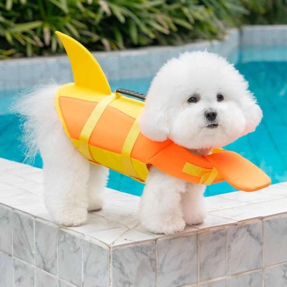 サメ型犬用救命胴衣 防水 耐破損性 犬用スイミングベスト 調 - Life Jacket のレビューと価格