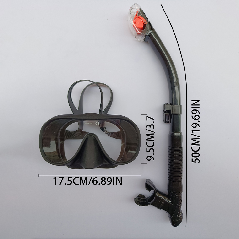 大人用シュノーケルセット。半防水仕様のシュノーケルマスク。強 - Snorkel Set のレビューと価格