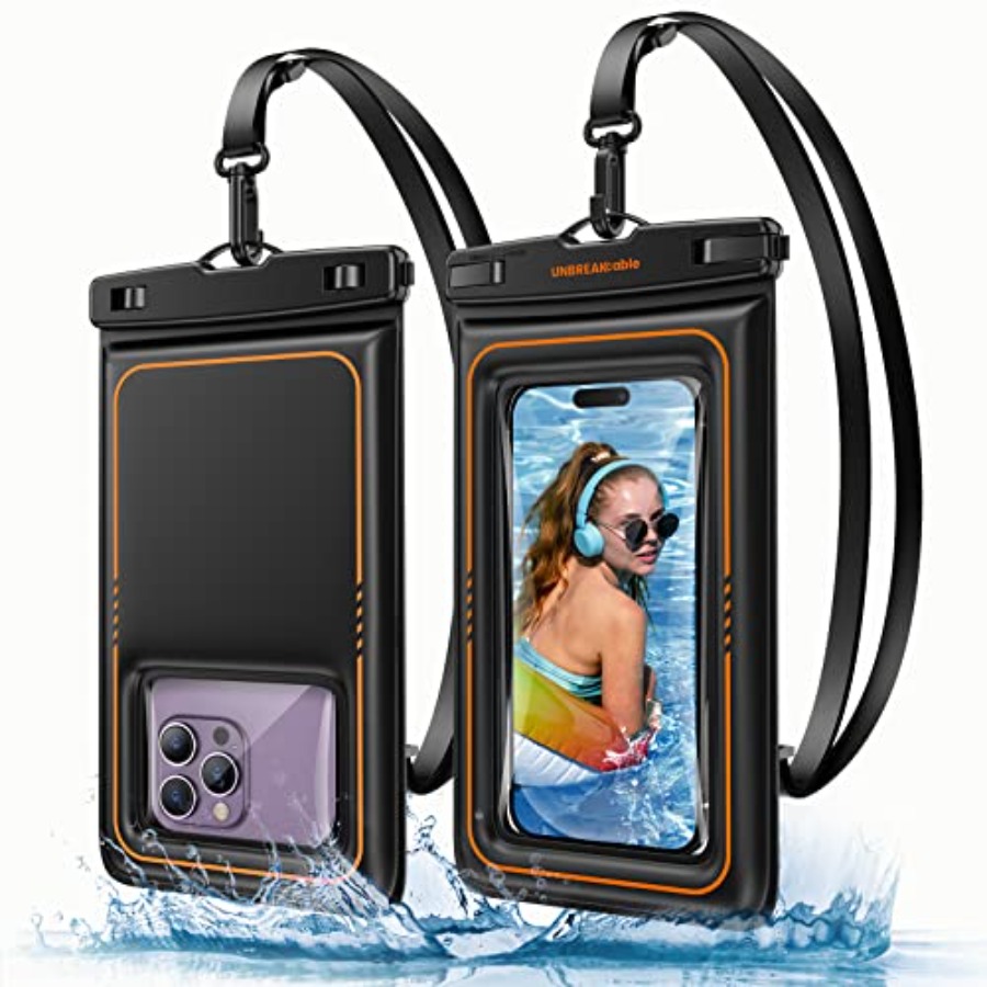 フローティング防水電話ポーチ2個パック、IPX8防水電話ケー - Dry Bag Waterproof のレビューと価格