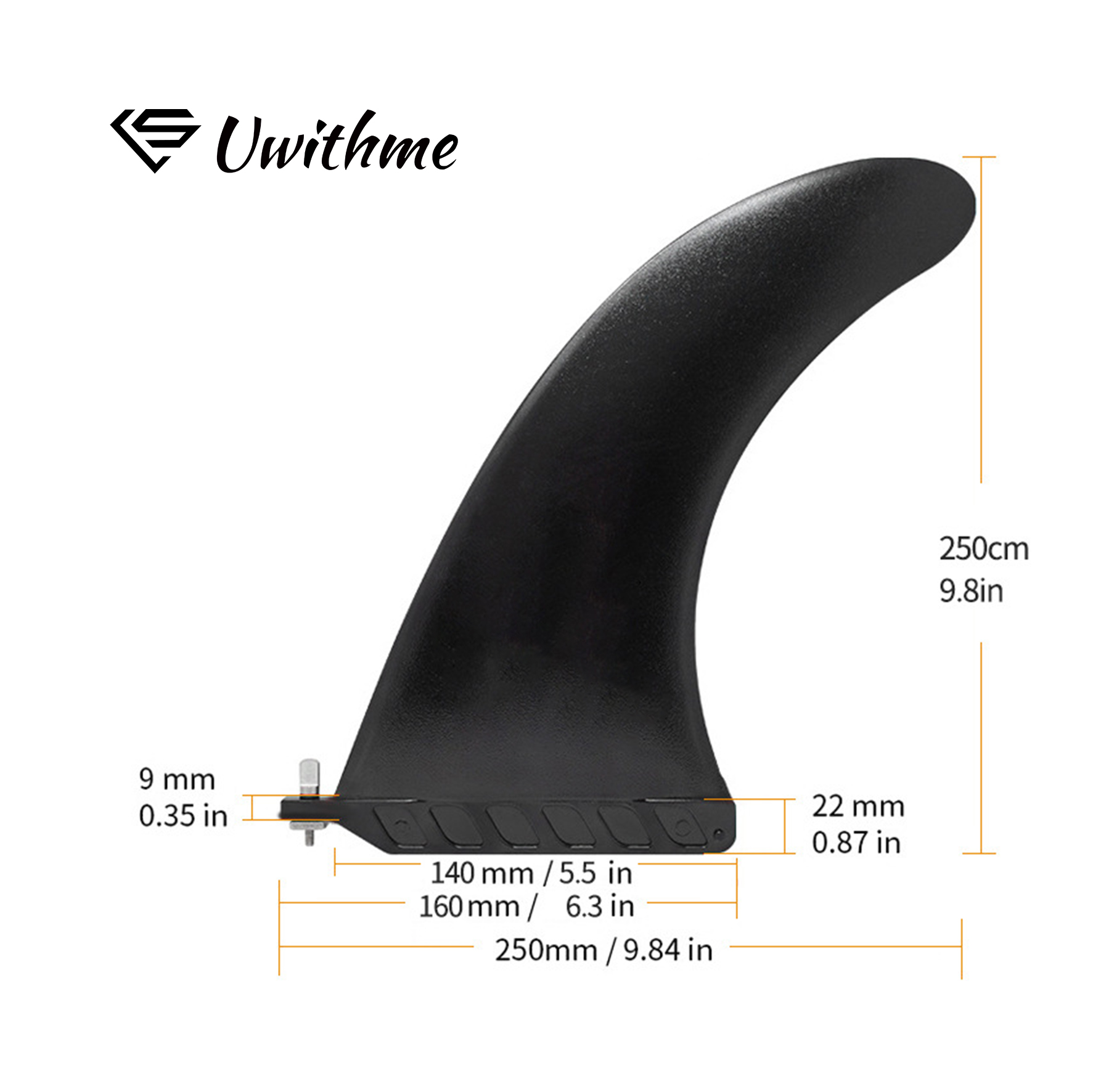 10インチ ナイロン製SUP用シングルセンターフィン（ネジソ - Swim Fins のレビューと価格