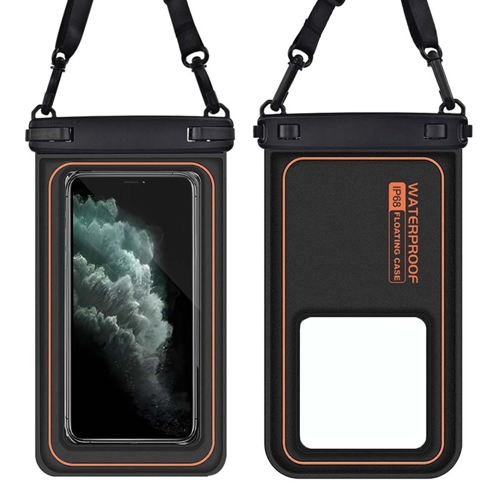 タッチスクリーン対応、防水仕様の携帯電話用バッグ。透明で水中 - Dry Bag Waterproof のレビューと価格
