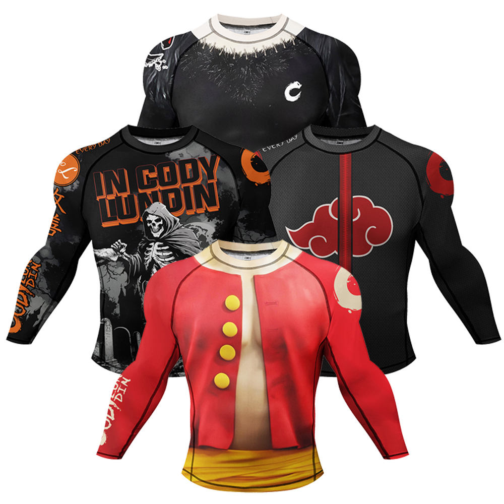 ラッシュガード着用 MMA Tシャツ男性モック圧縮シャツ長袖 - Rash Guard のレビューと価格