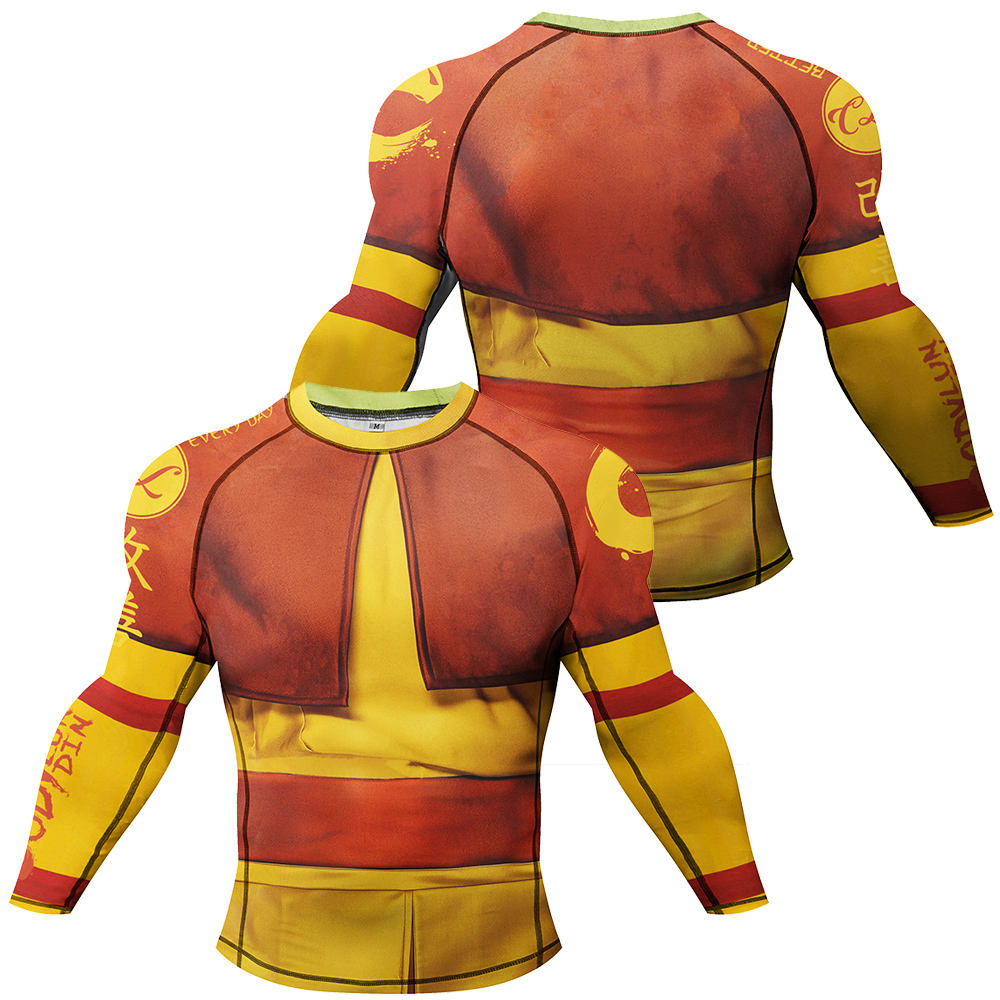 ラッシュガード着用 MMA Tシャツ男性モック圧縮シャツ長袖 - Rash Guard のレビューと価格