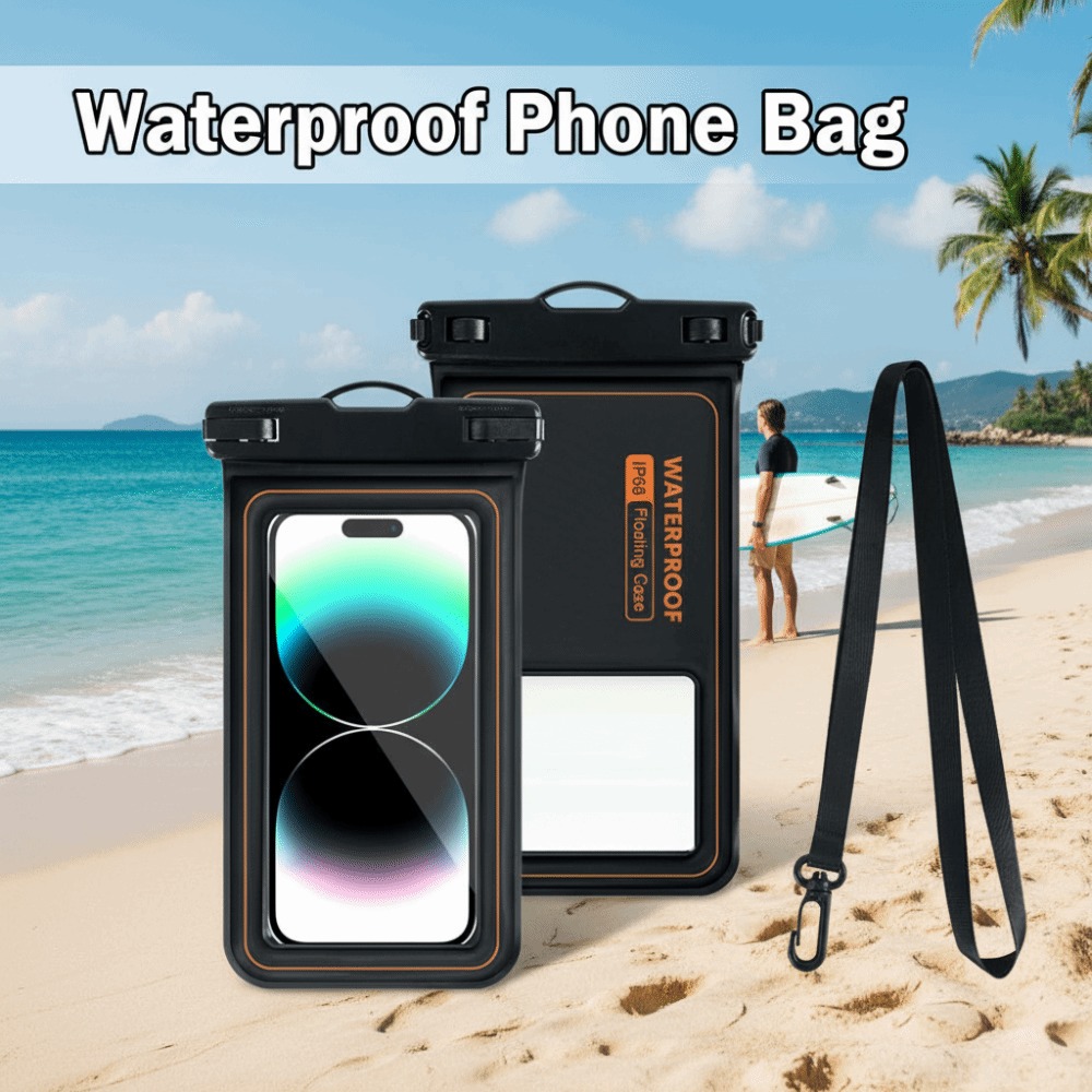 タッチスクリーン対応防水携帯電話バッグ 透明水中ドライモバイ - Dry Bag Waterproof のレビューと価格